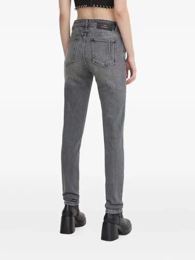 Won Hundred Logo-patch Trousers In Gray