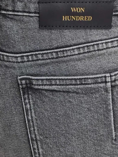 Won Hundred Logo-patch Trousers In Gray