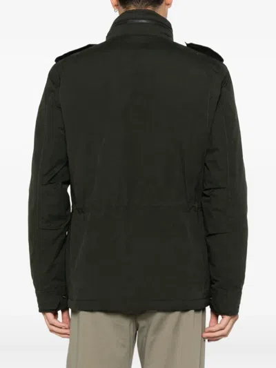Aspesi Flap-pockets Collared Jacket In Black