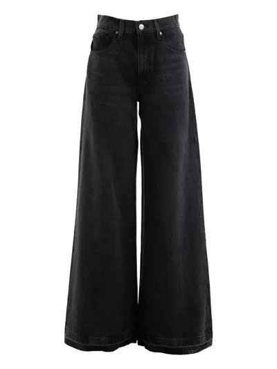 Paige Wide-leg Denim In Black