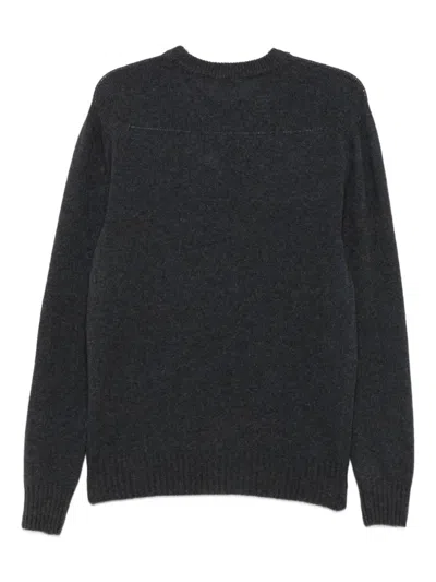 Altea Long Sleeve Crew-neck Sweater In Black