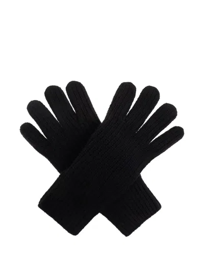 Amiri Logo-embroidered Gloves In Black