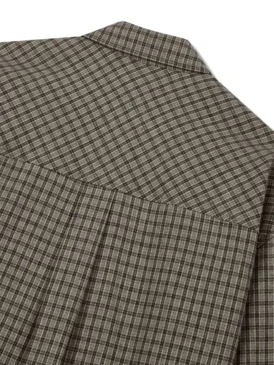 Studio Tomboy Check-pattern Shirt In Brown