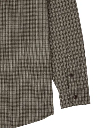 Studio Tomboy Check-pattern Shirt In Brown