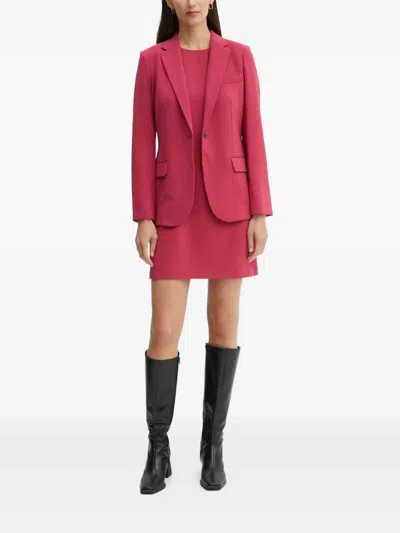 Theory Easy Mini Shift Dress In Pink