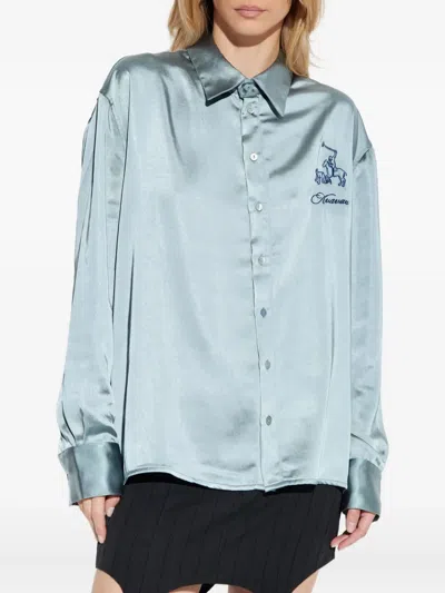 Avavav Logo-embroidered Shirt In Blue