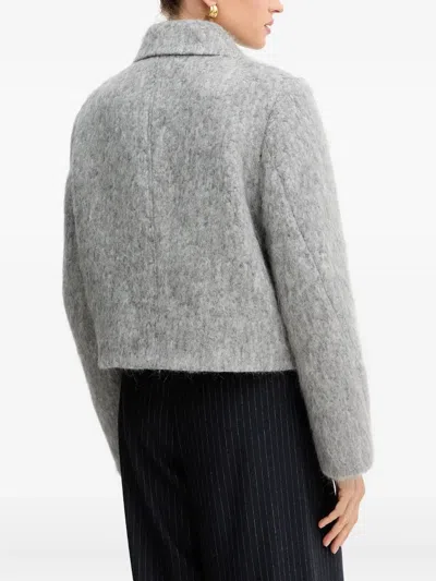 Hugo Boss Zipped Jacket In Gray