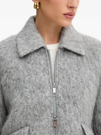 Hugo Boss Zipped Jacket In Gray