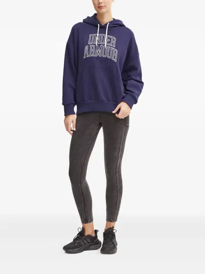 Under Armour Icon Heavyweight Terry Hoodie In Blue