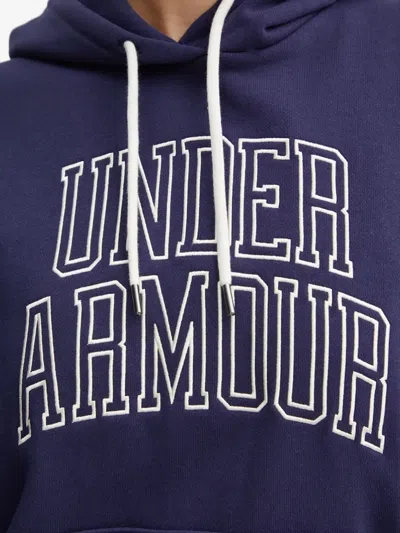 Under Armour Icon Heavyweight Terry Hoodie In Blue