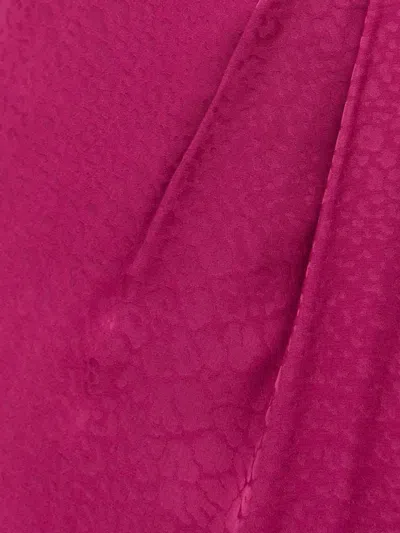 Twinset Ruffled Midi Skirt In Purple