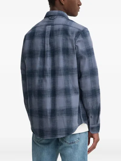 Timberland Check Pocket Flannel Shirt In Blue