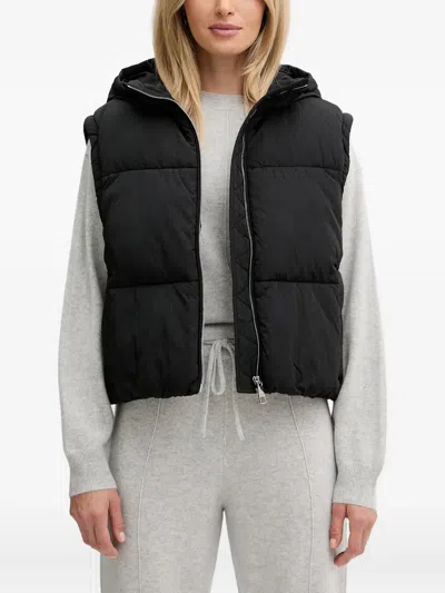 Hugo Boss Hooded Padded Jacket In Black
