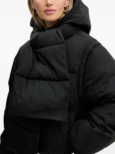 Hugo Boss Hooded Padded Jacket In Black