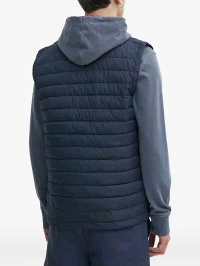 Timberland Padded Zip Gilet In Blue