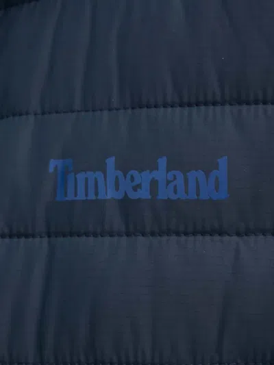 Timberland Padded Zip Gilet In Blue