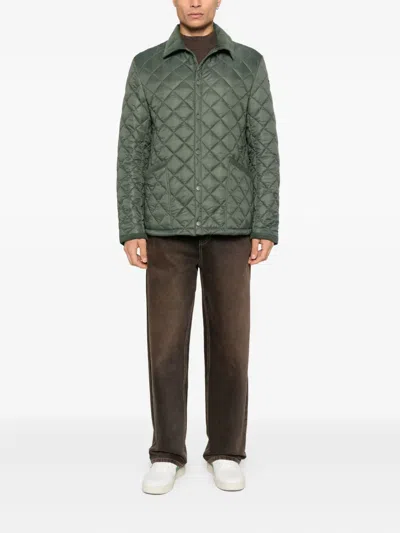 Husky Quilted Jacket In Green