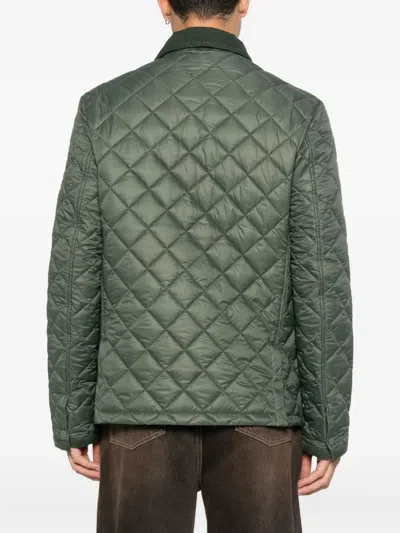 Husky Quilted Jacket In Green