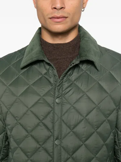 Husky Quilted Jacket In Green