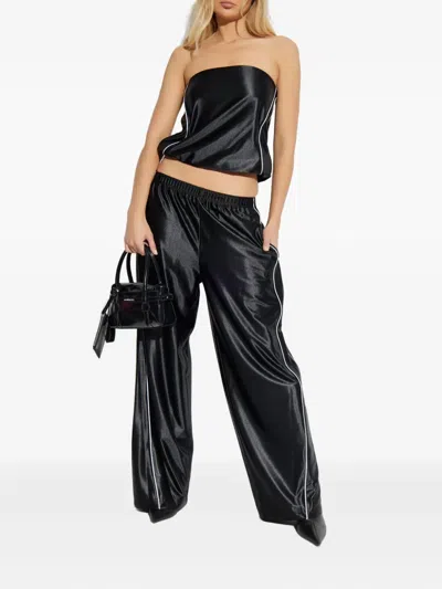 Alexander Wang Alexanderwang. T Strapless Bubble Top In Black
