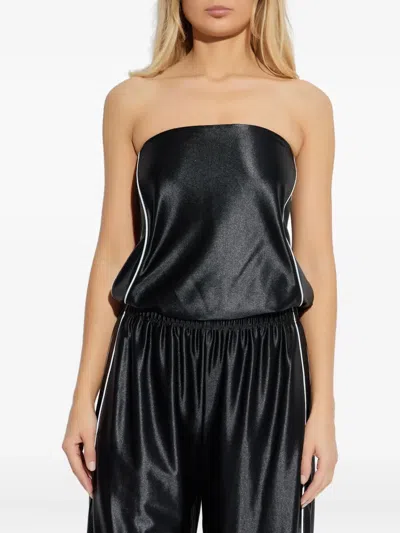 Alexander Wang Alexanderwang. T Strapless Bubble Top In Black