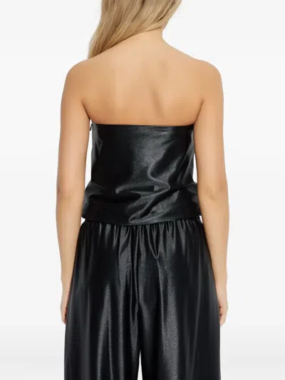 Alexander Wang Alexanderwang. T Strapless Bubble Top In Black