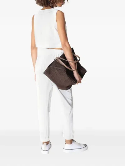 Brunello Cucinelli Elastic-trim Sleeveless Top In White