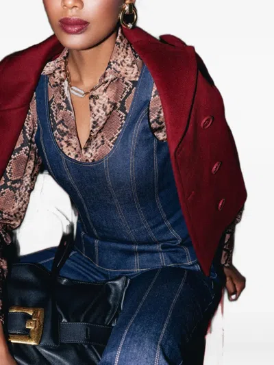 Simkhai Lachlan Denim Top In Blue