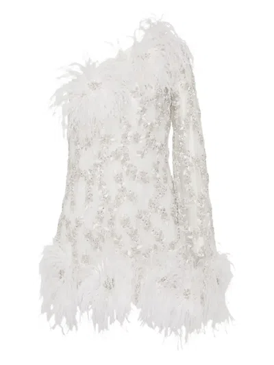 Rachel Gilbert Alby Mini Dress In Neutral