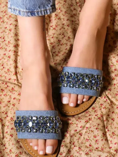 Mystique Calgary Sandals In Blue