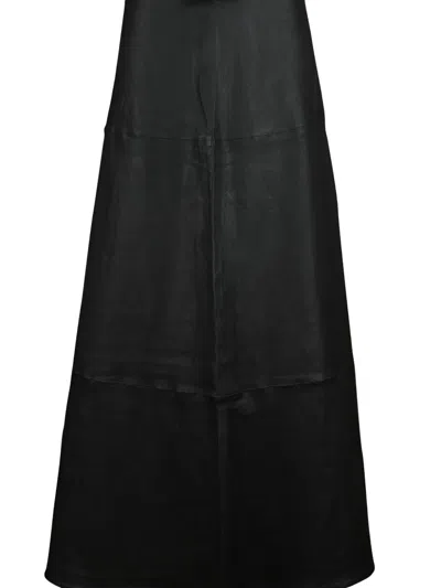 Sprwmn Julia Panelled Skirt In Black