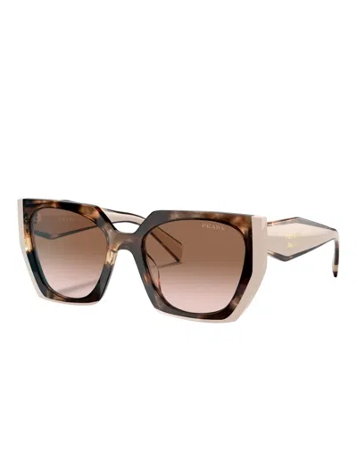 Prada Pr 15ws 01r0a6 54mm Womens Rectangle Sunglasses In Brown
