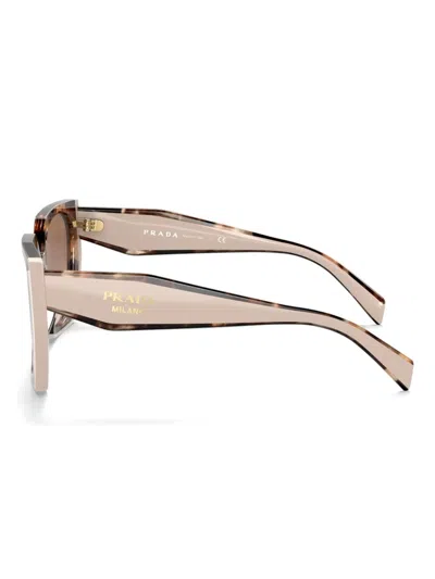 Prada Pr 15ws 01r0a6 54mm Womens Rectangle Sunglasses In Brown