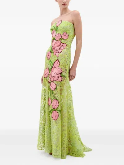 Silvia Tcherassi Tulip Lace Dress In Multi