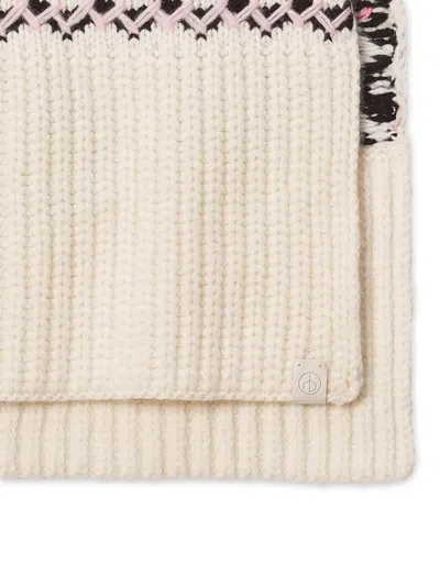 Rag & Bone Leigh Fair-isle Ribbed Scarf In Neutral