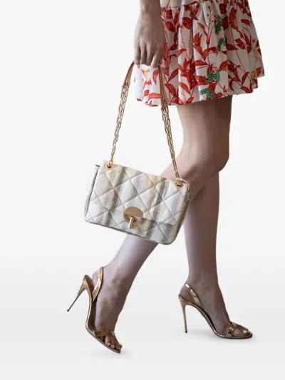 Vanessa Bruno Moon Shoulder Bag In Neutral