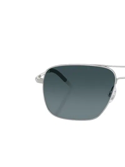 Oliver Peoples Navigator-frame Sunglasses In Green