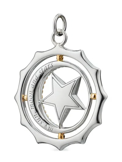 Monica Rich Kosann My Sun Moon And Starts Embellished Pendant In Metallic