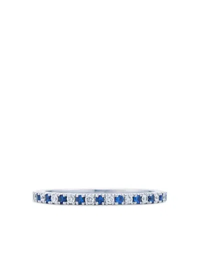 Kwiat 18kt White Gold Sapphire Ring In Blue