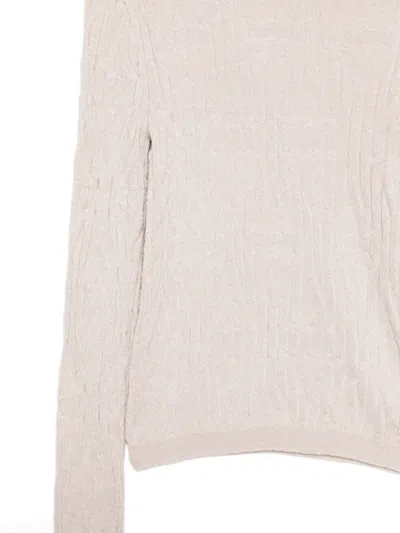 Akep Lurex-detail Sweater In Neutral