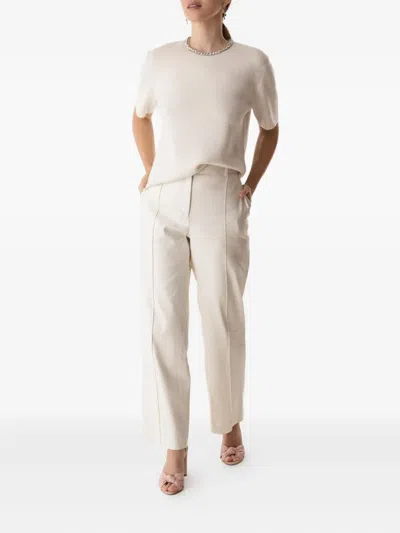 Brandon Maxwell Soren Trousers In White