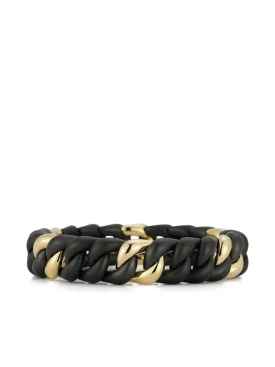 Roberto Demeglio 18k Yellow Gold Bracelet In Black