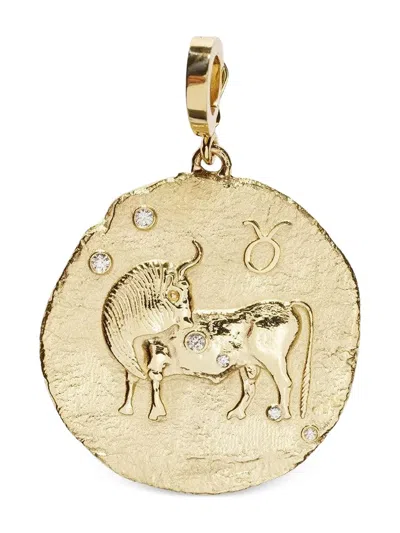 Azlee 18k Yellow Gold Diamond Pendant In Gold