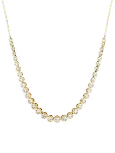 Dana Rebecca Designs 14k Yellow Gold Lulu Jack Diamond Necklace In Blue