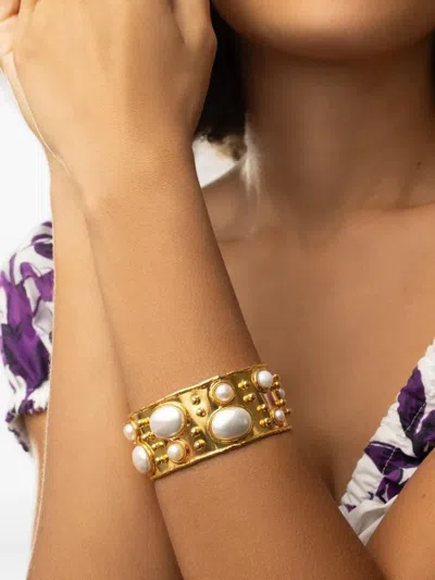 Sylvia Toledano Byzance Pearl Bracelet In Gold