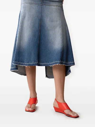 Pierre Hardy 35mm Leather Slingback Sandals In Red