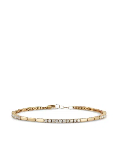 Dana Rebecca Designs 14k Gold Melody Eden Diamond Bracelet In Brown