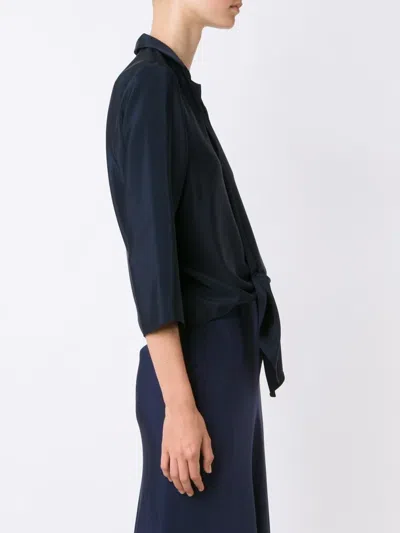 Peter Cohen Silk Blouse In Blue