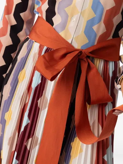 Sara Roka Ribbon Belt In Red