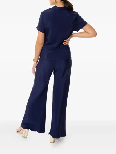 Peter Cohen Chute Wide-leg Trousers In Blue